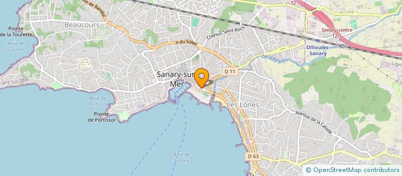 localisation de l'entreprise UN COIN DE  SANARY-SUR-MER