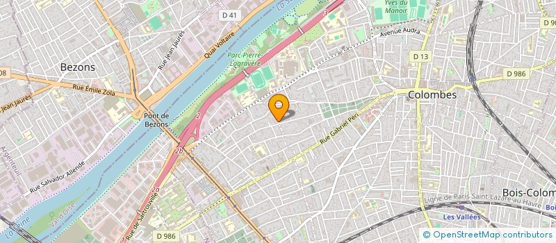 localisation de l'entreprise UN COIN DE CIEL BLEU à COLOMBES