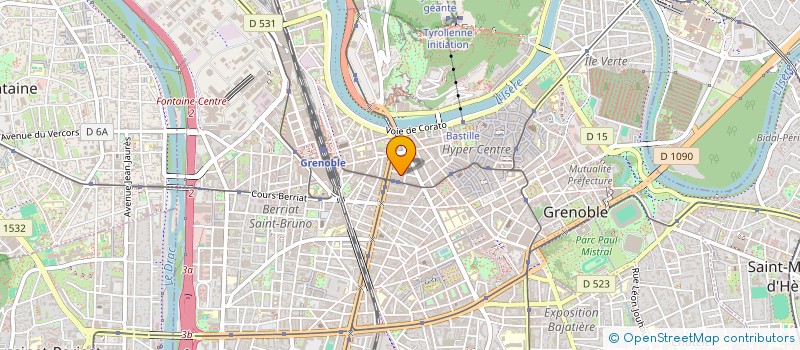 localisation de l'entreprise UN COIN DE ROUMANIE  GRENOBLE