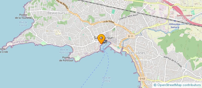 localisation de l'entreprise UN COIN DE TABLE FRANCE  SANARY-SUR-MER