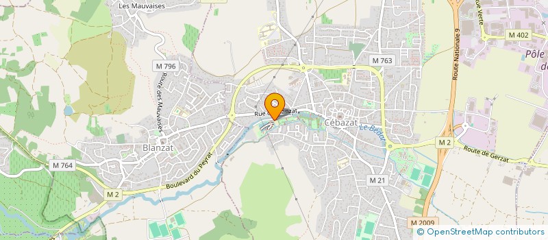 localisation de l'entreprise UN COMBAT POUR LA PAIX  CEBAZAT