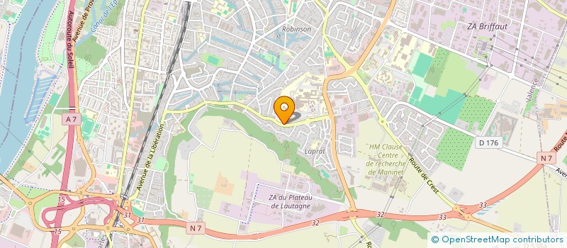 localisation de l'entreprise UN-CONCERT-ONCOLOGIE DIGESTIVE DROME-ARD  VALENCE