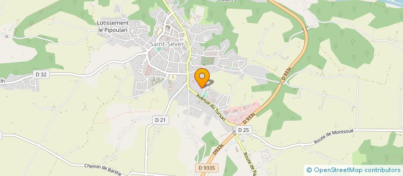 localisation de l'entreprise UN COUP DE MAIN POUR ANTHO à SAINT-SEVER