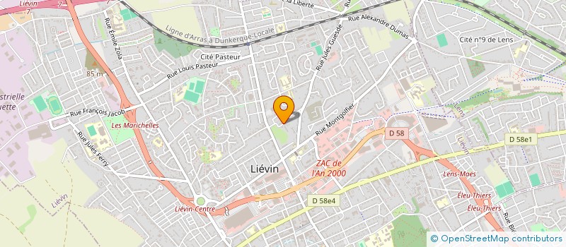 localisation de l'entreprise UN COUP DE POUCE POUR GRANDIR à LIEVIN