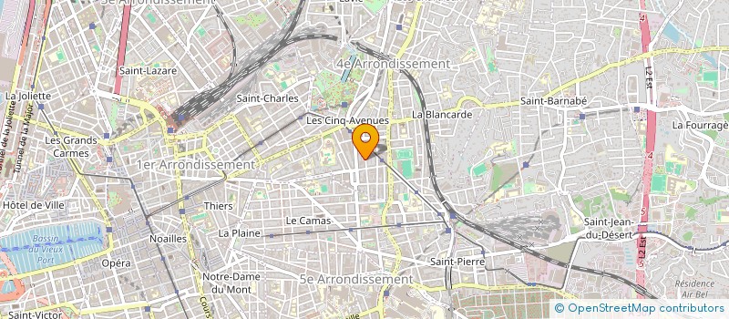 localisation de l'entreprise UN COUVERT CHEZ NINON à MARSEILLE