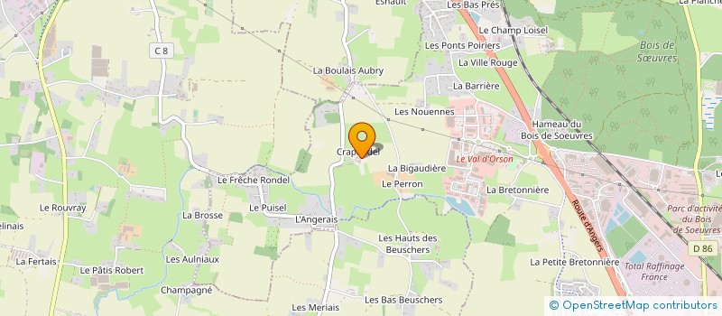 localisation de l'entreprise UN CRAPAUD DANS L'ASSIETTE  VERN-SUR-SEICHE