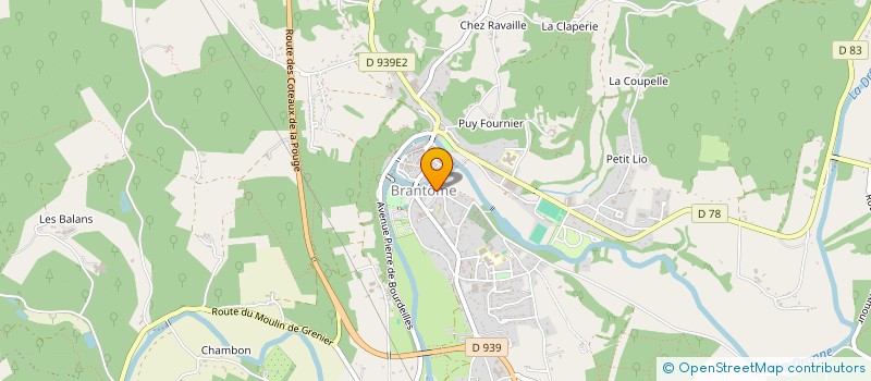 localisation de l'entreprise UN DE PENDANT  BRANTOME EN PERIGORD