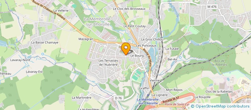 localisation de l'entreprise UN DEFIBRILLATEUR POUR UNE VIE, ASSOCIATION TIFFANIE VACHER  LA MEMBROLLE-SUR-CHOISILLE