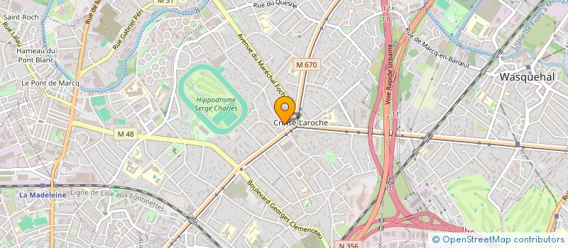 localisation de l'entreprise UN DEJEUNER DES THES à MARCQ-EN-BARŒUL