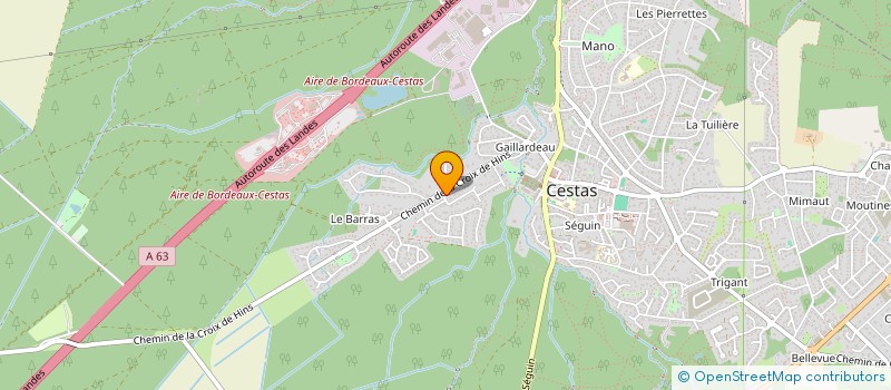 localisation de l'entreprise UN DEMAIN POSSIBLE  CESTAS