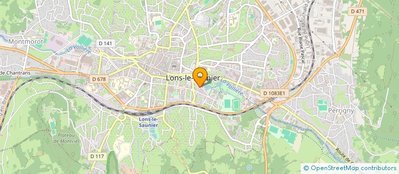localisation de l'entreprise UN DEP ASSOC AMIC DONNEURS DE SANG JURA à LONS-LE-SAUNIER