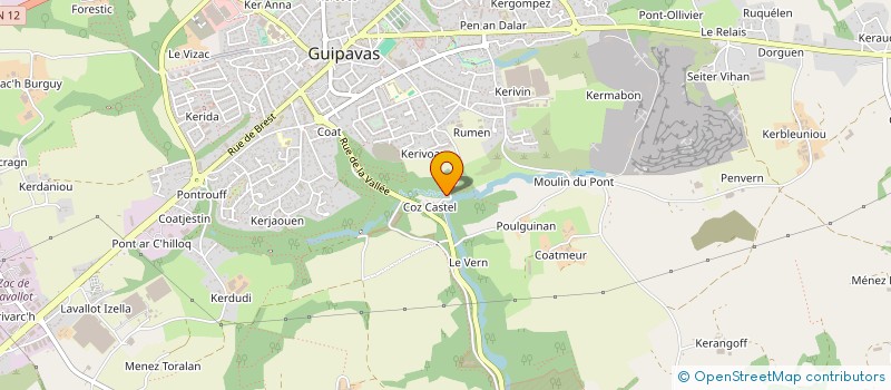 localisation de l'entreprise UN DERNIER POUR LA ROUTE  GUIPAVAS