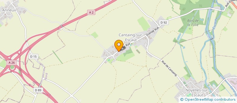 localisation de l'entreprise UN DETAIL  CANTAING-SUR-ESCAUT