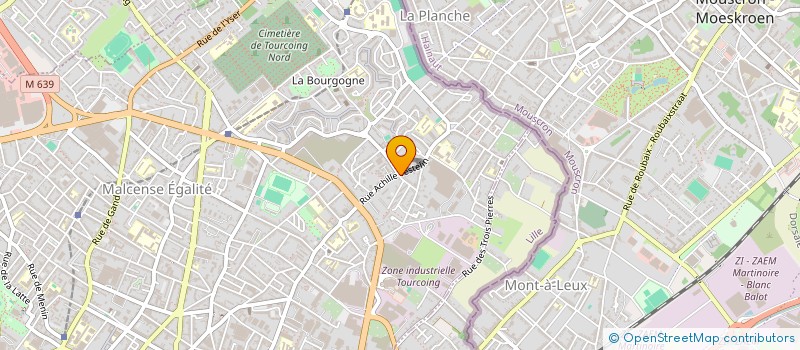 localisation de l'entreprise UN DEUIL EN COMMUN  TOURCOING