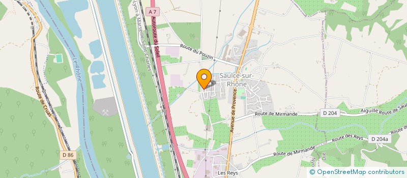 localisation de l'entreprise UN, DEUX PAS DANSES  SAULCE-SUR-RHONE