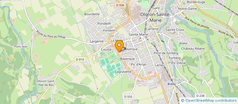 localisation de l'entreprise UN DEUX TROIS SOLEIL à OLORON-SAINTE-MARIE