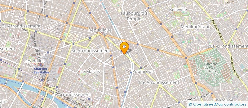 localisation de l'entreprise UN DOSSIER UNE PLACE  PARIS