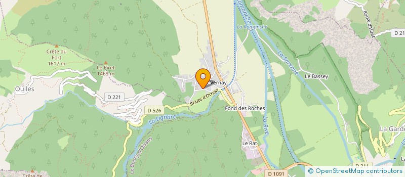 localisation de l'entreprise UN ECRIN DE MIEL à LE BOURG-D'OISANS