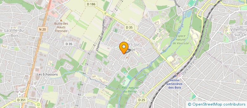 localisation de l'entreprise UN ELAN POUR MAXSENS  VILLIERS-SUR-ORGE