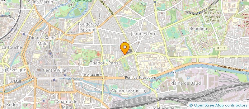 localisation de l'entreprise UN ELEMENT  RENNES