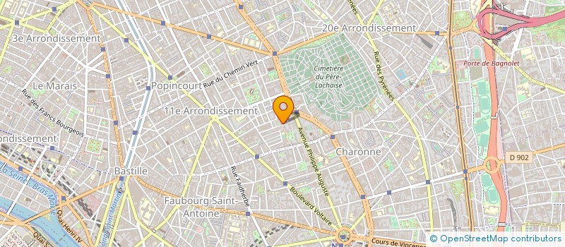 localisation de l'entreprise UN ELEPHANT DANS LE POTAGER à PARIS