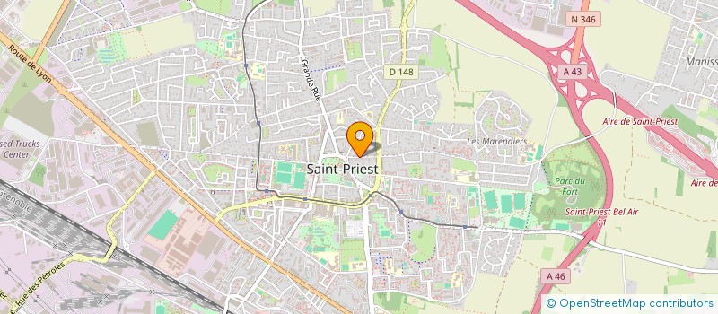 localisation de l'entreprise UN ENFANT DANS LES NUAGES  SAINT-PRIEST