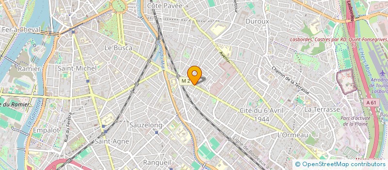 localisation de l'entreprise UN ENFANT, DES PARRAINS à TOULOUSE