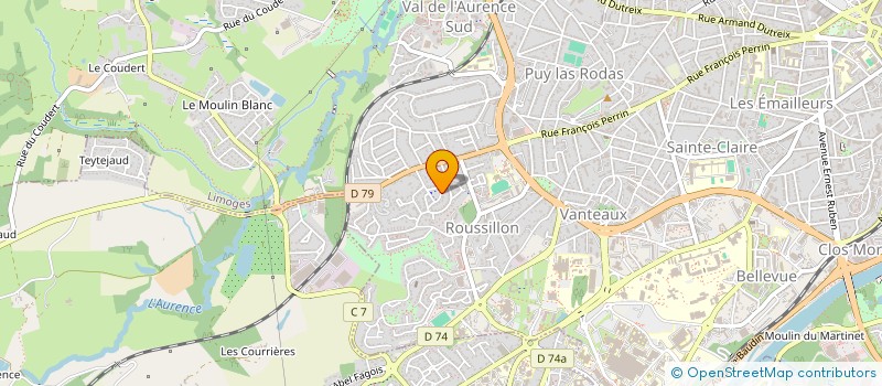 localisation de l'entreprise UN ENFANT, UN CARTABLE 87 à LIMOGES