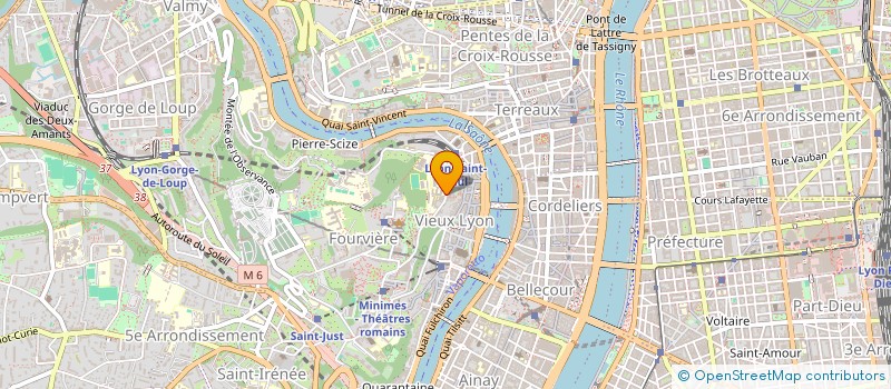 localisation de l'entreprise UN ESPACE CULTUREL DU CHRISTIANISME A LYON à LYON