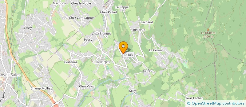 localisation de l'entreprise UN ESPACE OU TOUT PEUT CHANGER à LUCINGES