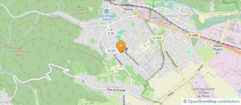 localisation de l'entreprise UN ESPOIR 2+  THANN