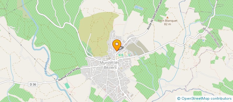 localisation de l'entreprise UN ESPOIR 75 002 à MURVIEL-LES-BEZIERS