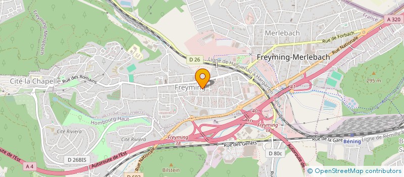 localisation de l'entreprise UN ESPOIR POUR ARIA à FREYMING-MERLEBACH