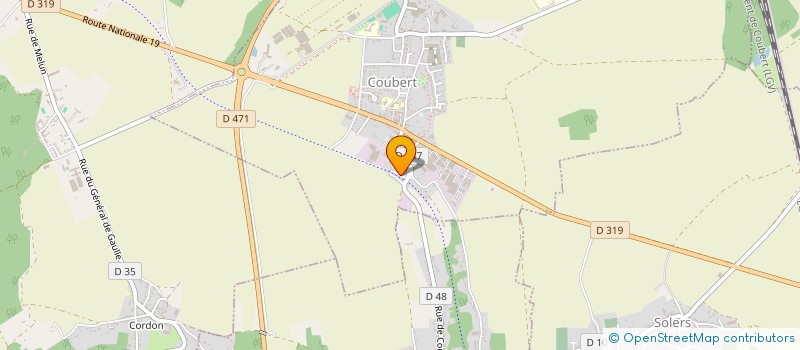 localisation de l'entreprise UN ESPOIR POUR LA VIE à COUBERT