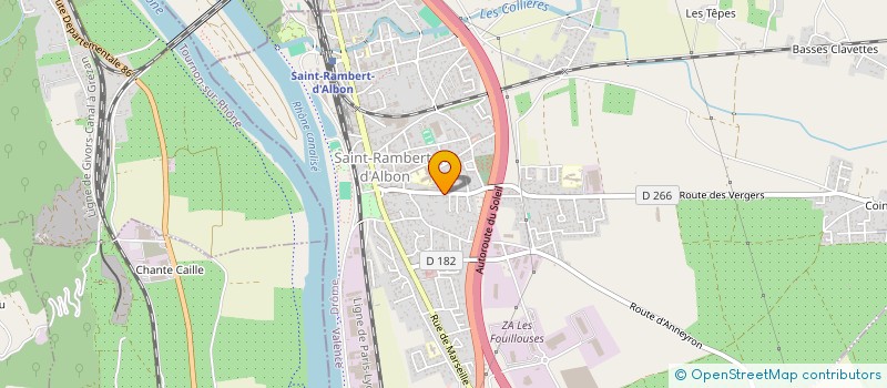 localisation de l'entreprise UN ESPOIR POUR MANON  SAINT-RAMBERT-D'ALBON