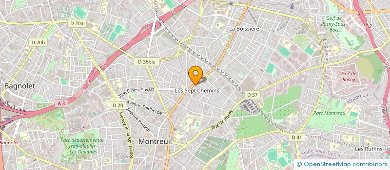 localisation de l'entreprise UN ESPOIR UN SOURIRE à MONTREUIL