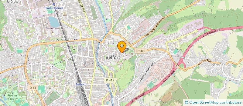 localisation de l'entreprise UN ESPRIT A DEUX SARL à BELFORT