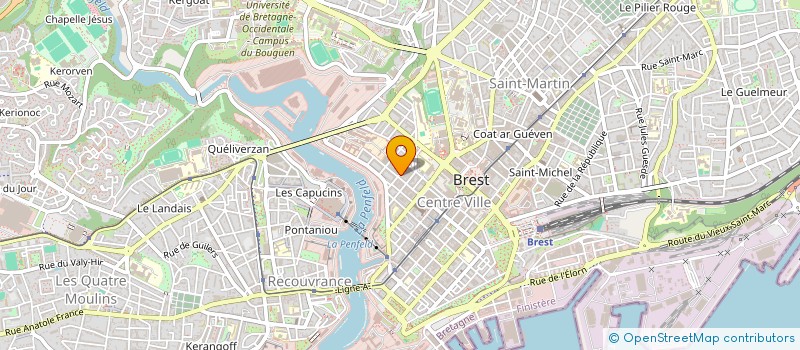localisation de l'entreprise UN FEDER NAT BLESSES DU POUMON à BREST