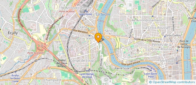 localisation de l'entreprise UN FRANC COLONIES VACANCES  LYON 9EME