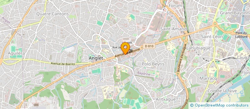 localisation de l'entreprise UN GARS UNE FILLE EN 4L à ANGLET