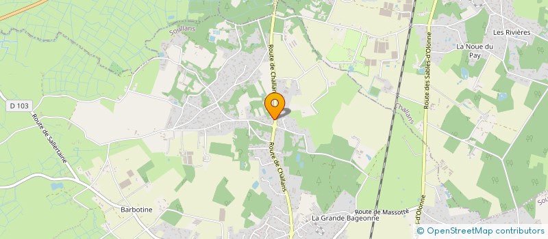 localisation de l'entreprise UN GENIE A TOUT FAIRE  SOULLANS