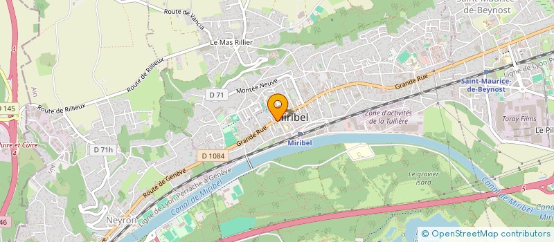 localisation de l'entreprise UN GESTE POUR NOS SENIORS à MIRIBEL