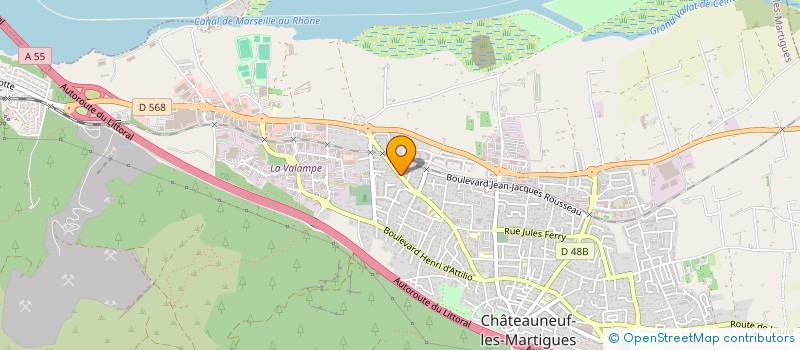 localisation de l'entreprise UN GESTE POUR UN SOURIRE à CHATEAUNEUF-LES-MARTIGUES