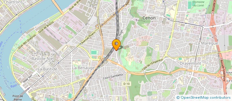 localisation de l'entreprise UN GESTE UN REPAS à CENON
