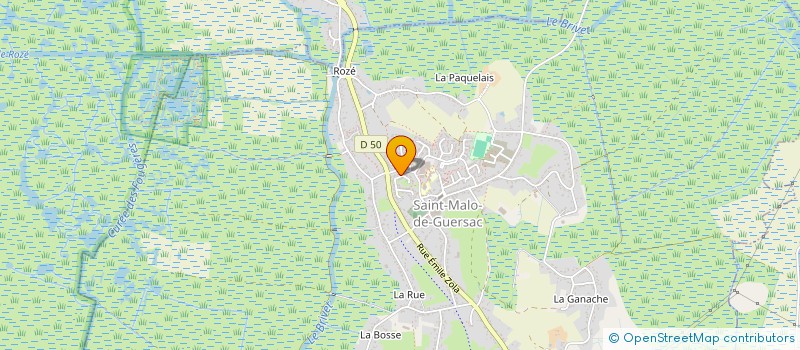 localisation de l'entreprise UN GESTE UN SOURIRE  SAINT-MALO-DE-GUERSAC