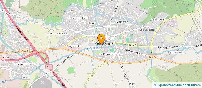 localisation de l'entreprise UN GOUT DE PROVENCE  PELISSANNE