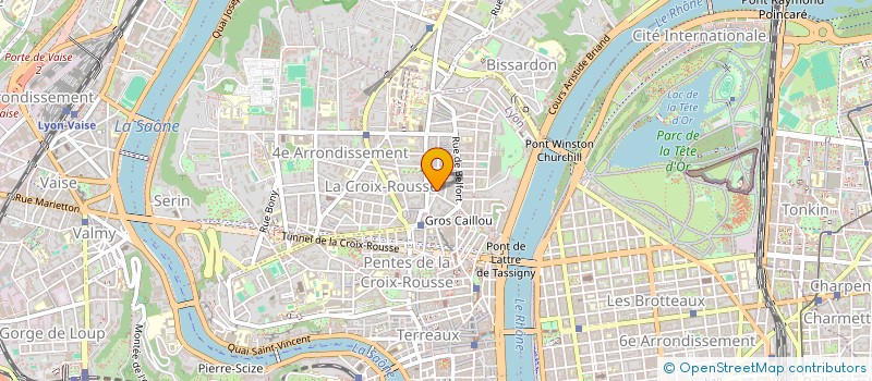 localisation de l'entreprise UN GRAIN DANS LE GRENIER à LYON