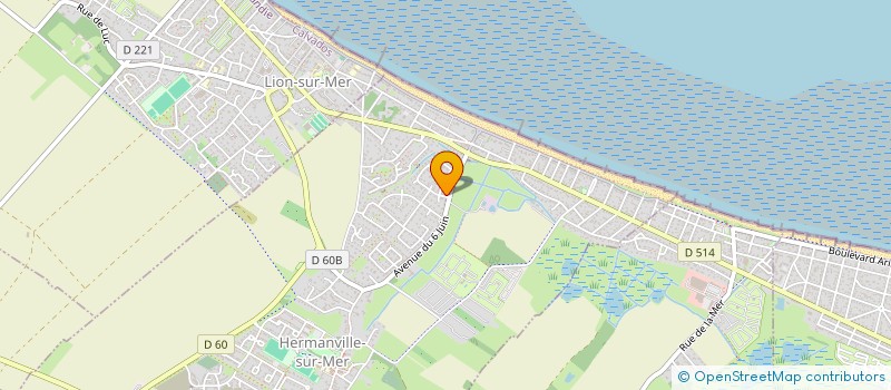 localisation de l'entreprise UN GRAIN DE FAMILLE  HERMANVILLE-SUR-MER