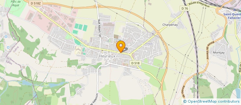 localisation de l'entreprise UN GRAIN DE FOLIE  HEYRIEUX