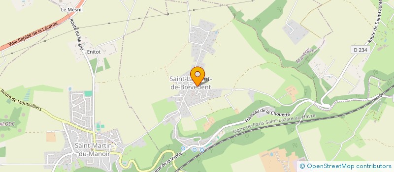 localisation de l'entreprise UN HAVRE DE PEINTURE  SAINT-LAURENT-DE-BREVEDENT